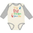 thumbnail image 3 of Inktastic My Gigi and Grandpa Love Me Boys or Girls Long Sleeve Baby Bodysuit, 3 of 5