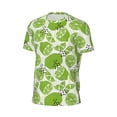 thumbnail image 6 of Wukai Green Various Lemons Print Men's Short-Sleeved Mesh T-Shirt,Quick-Dry Short Sleeve Workout T-Shirt-3X-Large, 6 of 8