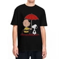 thumbnail image 2 of Camiseta de dibujos animados de Charlie Brown y Snoopy de Peanuts, camisetas divertidas de manga corta, camisetas de algodón puro con cuello redondo, camisetas de gran tamaño, 2 of 5