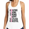 thumbnail image 2 of Amazing Mother Tank Top Fitted Racerback Women's Small Heather Grey, 2 of 5