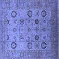 thumbnail image 1 of Ahgly Company Machine Washable Indoor Square Oriental Blue Traditional Area Rugs, 5' Square, 1 of 4