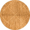thumbnail image 1 of Ahgly Company Indoor Round Abstract Orange Modern Area Rugs, 5' Round, 1 of 4