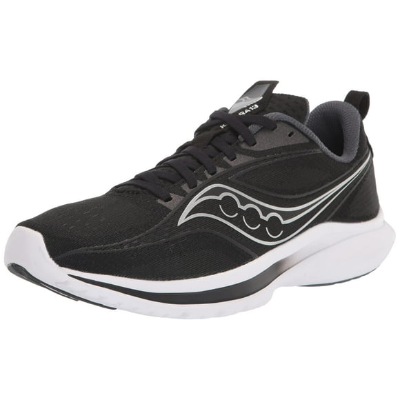 Saucony Women's Kinvara 13 Running Shoe, Black/Silver, 6 Wide