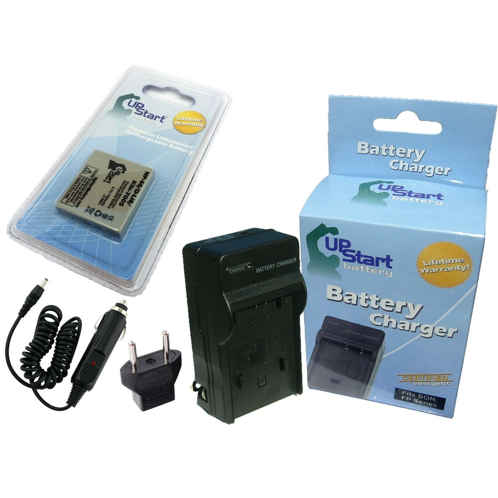 Sanyo VPCE870 Battery and Charger with Car Plug and EU Adapter