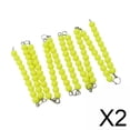 thumbnail image 1 of 2 X 10 Piezas De Cadenas De Cuentas Montessori, Juguete De Conteo Montessori Para Niños De 3 A 5 Años, Regalo Amarillo, 1 of 8
