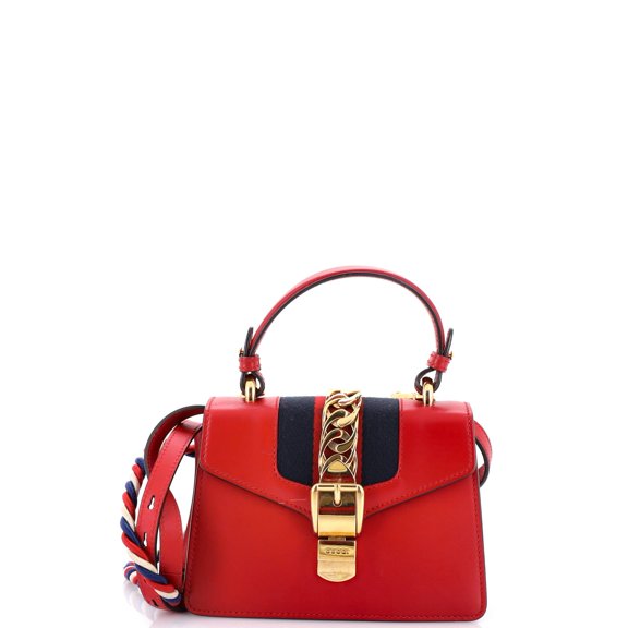 Pre-Owned Sylvie Top Handle Bag Leather Mini By Rebag