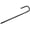 30cm black J shape, variant on CEORPER 3Pcs Garden Anchors L/Ushape Metal Fence Stake Wind Stakes for Garden Yard