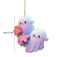 thumbnail image 4 of Halloween Decorations Indoor Outdoor Halloween Imp Flat Acrylic Flower Ghost Car Interior Decorative Pendant, 4 of 4
