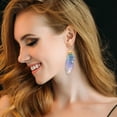 thumbnail image 4 of WREESH WING&COLORFUL DIAMOND GRADIENT BUTTERFLY WING EARRINGS, 4 of 8