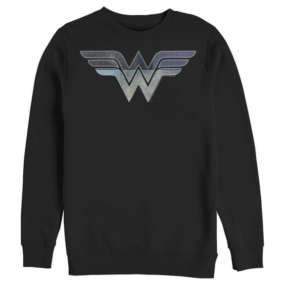 Men's Justice League Patchwork Logo Sweatshirt Black X Large
