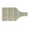 thumbnail image 1 of Abstract Cutting Board, Swirled Design Geometrical Motifs Ornate Spring Themed Illustration Print, Tempered Glass Cutting and Serving Board, Wine Bottle Shape, Orange Mauve Beige, by Ambesonne, 1 of 1