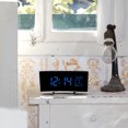 thumbnail image 5 of Oliegs Border Curved Screen LED Electronic Digital Clock Student Bedroom Desktop Temperature And Humidity Alarm Clock With Three Brightness, 5 of 5