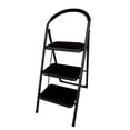 thumbnail image 1 of Escalera De Acero Tubular Plegable Con 3 Niveles Namaro Design Negra, 1 of 5
