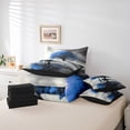thumbnail image 6 of Manfei Happy Valentine's Day Bedding Comforter Set 7pcs for Female Men,Romantic Couple Lover Queen Bedding Sets Super Cozy,Love Heart Print Queen Sheet Sets,Microfiber Bedroom Decor,Reversible, 6 of 8