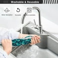 thumbnail image 6 of Coolnut Cute Whales Summer Sink Splash Guard for Faucet 2 Packs Faucet Absorbent Mats, Bright Starfishes Faucet Handle Drip Catcher Quickly Drying Mat for Kitchen Counter Bathroom, 30"x5.5", 6 of 7