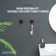 thumbnail image 3 of KOKOSIRI Robe Hook Bathroom Towel Coat Hooks Matte Black for Bath Kitchen Wall 2 Pack Stainless Steel B1013BK-P2, 3 of 9