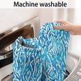 thumbnail image 5 of Blue White Tie Dye Textured Pattern Bathroom Rugs Mat,Non Slip Microfiber Bathroom Rug,Rubber Backing,Soft Bathroom Mats for Bathroom Floor,Tub and Shower,17x30in(43x75cm), 5 of 5