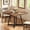 Brown, variant on MAYEERTY 31.5" Vintage Square Dining Table, Industrial Metal Frame Small Dinner Table for Home Office