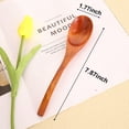 thumbnail image 4 of Wooden Soup Spoons, 6 Pieces 7.84 Inches Japanese Ramen Spoons Round, 4 of 6
