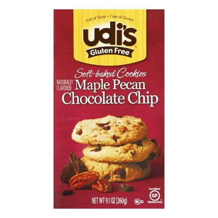 Udi'sÂ® Gluten Free Soft-Baked Maple Pecan Chocolate Chip Cookies 9.1 oz.