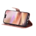 thumbnail image 3 of Allytechgroup for iPhone 16 Case Wallet, Sunflower Embossed PU Leather Flip Cover Stand Hand Strap Shockproof Stylish Cards Slots Phone Case for iPhone 16, Rosegold, 3 of 7