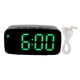 thumbnail image 1 of Reloj despertador digital con espejo y pantalla grande, LED, electrónico, para mesita de noche, escritorio y habitación., 1 of 14