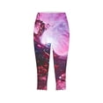 thumbnail image 4 of DDAPJ pyju Novelty Print Leggings for Women High Waisted Stretch Casual Yoga Capri Pants Butt Lifting Sports Workout Capris Multicolor XXL, 4 of 6