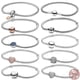thumbnail image 2 of Hebilla de cubo clásica de Plata de Ley 925, pulsera con hebilla en forma de corazón, compatible con abalorios originales, joyería artesanal, gran oferta, 2 of 4