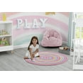 thumbnail image 3 of Delta Children Kids Rainbow Dot Round Area Rug, 39-Inch, Pink, 3 of 9