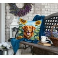 thumbnail image 4 of Nova Scotia Duck Toller in Sunflowers Throw Pillow 18 in x 18 in, 4 of 5