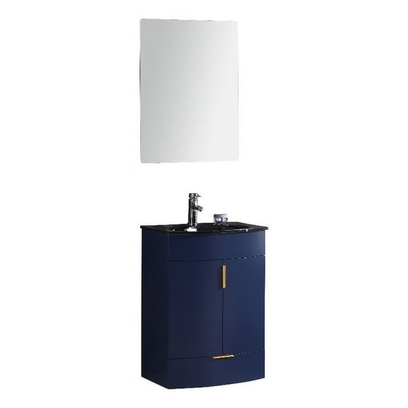 Legion Furniture 24" Contemporary Plastic Bathroom Vanity in Blue