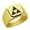 Gold, variant on Zelda Triforce Stainless Steel Signet Ring