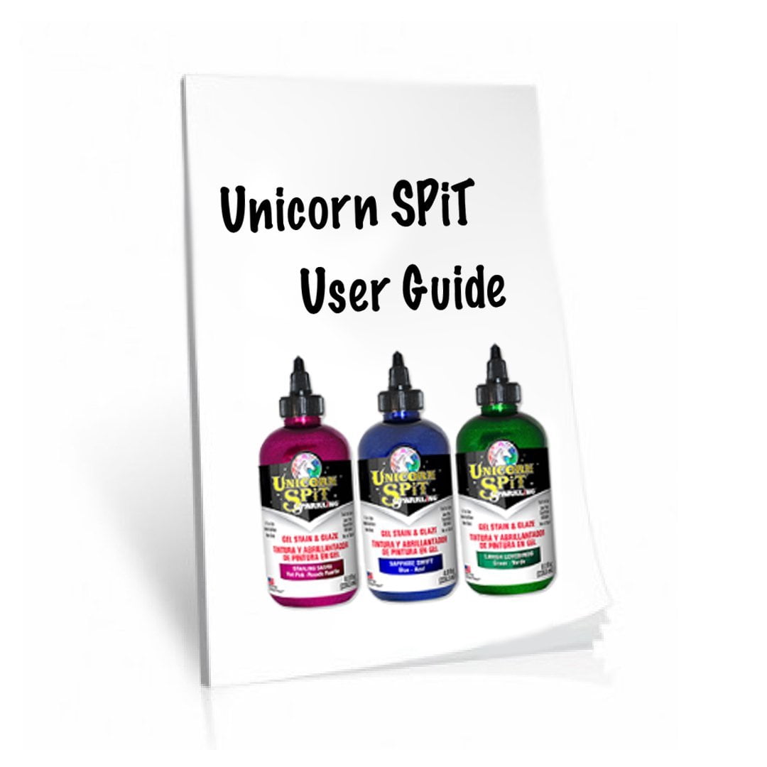 Unicorn SPiT Sparkling - Gel Stain & Glaze - 8oz Galaxy Sparkle Collection - Starling Sasha, Sapphire Swift, Lavish Lovebirds