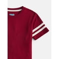 thumbnail image 2 of Wonder Nation Boys Waffle Knit Short Sleeve Top and Pants Pajama Set, 2 Piece, Sizes 4-18, 2 of 3