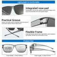 thumbnail image 6 of TINHAO Fit Over Glasses Sunglasses for Men Polarized UV Protection Wrap Around Sun Glasses for Driving, 6 of 7
