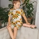 thumbnail image 4 of Fotbe Sunflower 5 Pijama Estampada de 2 Piezas para Niños – Ropa de Dormir de Manga Corta Cómoda para Niños y Niñas, Camiseta y Shorts de Algodón-X-Large, 4 of 6