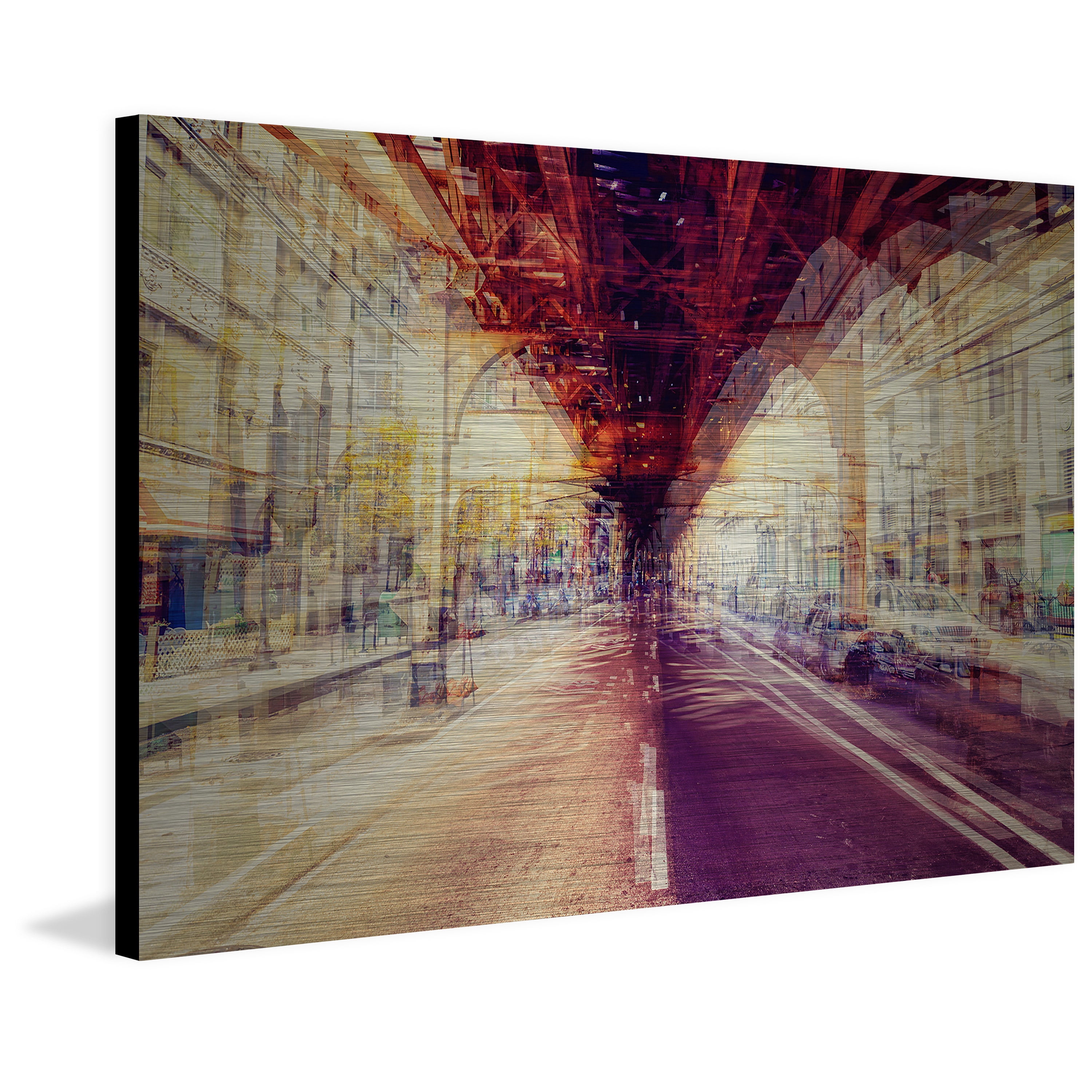 "Over My Head" Painting Print on Brushed Aluminum