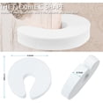 thumbnail image 3 of 6 Pack C Shape Foam Finger Pinch Guard Prevent,Protect Baby Safety Child and Pets from Accidentally Getting Locked in Room(White), 3 of 5