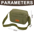 thumbnail image 5 of Bolso bandolera pequeño de moda con compartimentos dobles y cremallera, 5 of 5