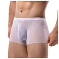 thumbnail image 1 of Men's Solid Color Trend Mesh Breathable Briefs for Everyday Comfort and Lightweight Support, 1 of 5