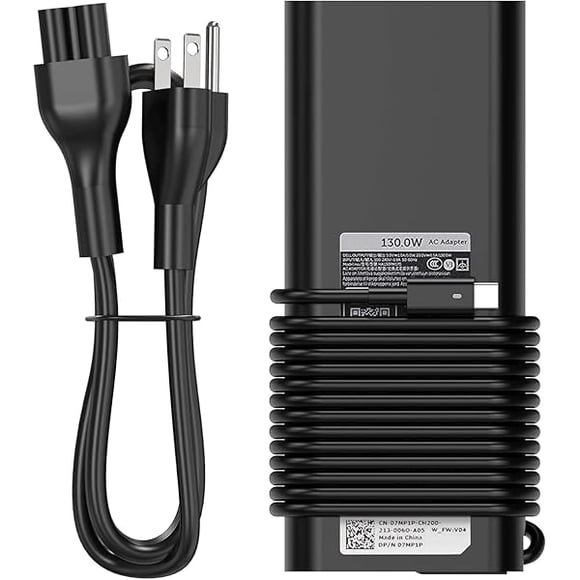 ccwonima 130W USB C Laptop Charger Compatible with Dell XPS 15 9500 9510 9520 9530 9575 2-in-1 XPS 17 9700 9710 9720 Precision 5550 5560 5750 5760 Latitude 5520 7410 DA130PM170 HA130PM170