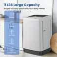 thumbnail image 4 of Costway Portable Washing Machine 11 LBS Full Automatic Washer Machine with 8 Washing Modes Gray, 4 of 10