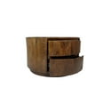 thumbnail image 6 of Christa 2-Drawer 30" Round Coffee Table - Chestnut, 6 of 6