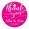 thumbnail image 1 of 100 PCS Customized Thank You Circle Hang Tags Personalized Wedding Favor Gift Tags, 1 of 1