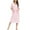 Pink, variant on WBQ Women's Zipper Front House Coat Plaid House Dresss Short Sleeves Robe Zip up Bathrobes Loose Casual Nightgown Christmas Plaid Housecoat with Pockets, S-2XL