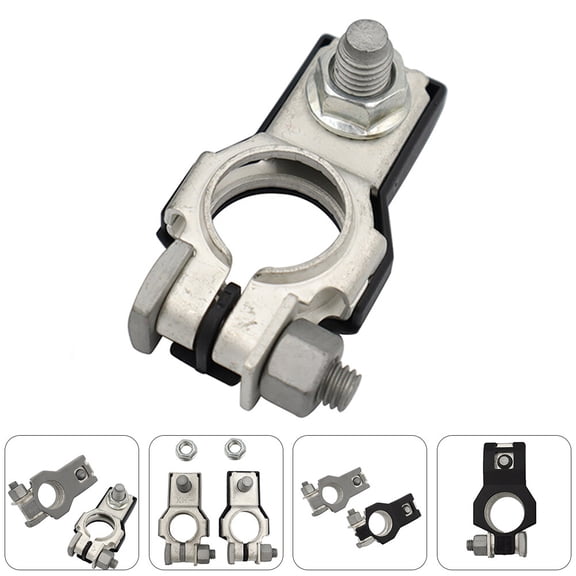 LULULION Terminals Clamp for Car Tinned Copper 1 Pair