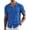 Royal Blue, variant on COOFANDY Men's Short Sleeve Knit Shirts Vintage Button Down Polo Shirt Casual Beach Tops