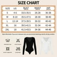 thumbnail image 6 of COMFREE Jumpsuit for Women Sexy Cross V-neck Bodysuit Long Sleeve Tops Basic Solid Bodysuit Fashion Soft Jumpsuit, 6 of 6