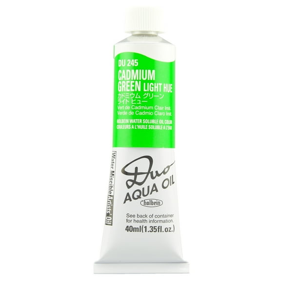 DUO Aqua Oil Color 40ml, Cadmium Green Light Hue