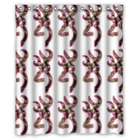 Ganma browning pink country girl camo camouflage Shower Curtain Polyester Fabric Bathroom Shower Curtain 60x72 inches